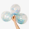 Flying Tiger Ballonger med konfetti. 6 st^ Födelsedag|Ballonger