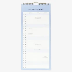 Flying Tiger Blå väggkalender med månadsuppgifter - Engelska^ Kalendrar