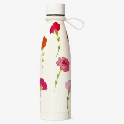 Flying Tiger Blommig dricksflaska med silikonrem - 480 ml^ Matlådor & Dricksflaskor
