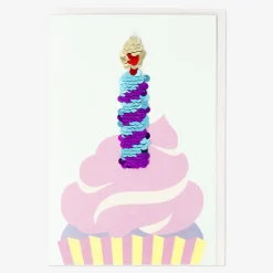 Flying Tiger Cupcake - kort och kuvert^ Förbrukningsmaterial För Presentförpackning