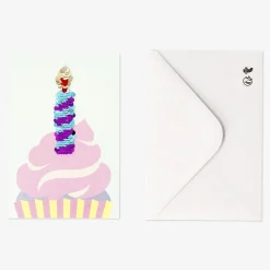 Flying Tiger Cupcake - kort och kuvert^ Förbrukningsmaterial För Presentförpackning