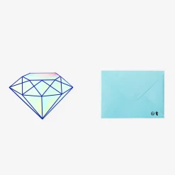 Flying Tiger Diamant - kort med kuvert^ Födelsedag|Förbrukningsmaterial För Presentförpackning