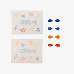 Flying Tiger DIY bordstabletter med havsbroderi^ Gåvor Av Diy-typ|Födelsedag
