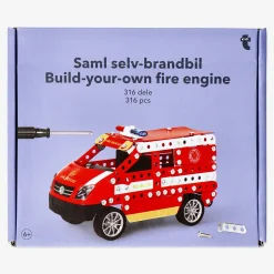 Flying Tiger DIY Brandbil - 316 st^Barn Byggleksaker & Pussel|Gåvor För Barn