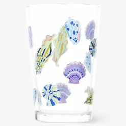 Flying Tiger Dricksglas med snäckskal. 220 ml^ Muggar & Keramik|Bordsserviser