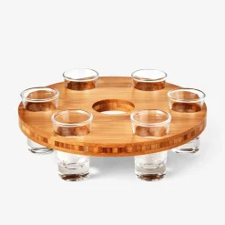 Flying Tiger Drinkbricka med 6 shotglas^ Baraccessoarer|Köksutrustning