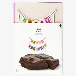 Flying Tiger Födelsedag cup cakes kort med kuvert^ Födelsedag|Förbrukningsmaterial För Presentförpackning