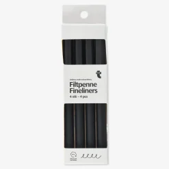 Flying Tiger Fineliners. 4 st^ Blyertspennor & Kulspetspennor|Andra Måla- & Teckna Artiklar
