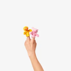 Flying Tiger Fingerdockor med bondgårdsdjur - 5 st^ Mjukisdjur|Dockor, Figurer & Små Leksaker