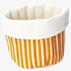 Flying Tiger Förvaringskorg med orangea ränder - 17 cm^ Badrumsorganisering|Hemorganisering