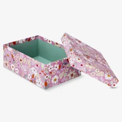 Flying Tiger Förvaringslåda med blommigt papper - Liten^ Hemorganisering|Badrumsorganisering