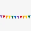 Flying Tiger Girland i tyg. 400 cm^ Happy Pride!|Festdekorationer
