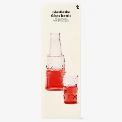 Flying Tiger Glasflaska med dricksglas - 770 ml^Kvinnor Dekorationer För Utomhusbruk|Bordsserviser