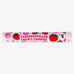 Flying Tiger Godis Tuggig rulle. Smak av jordgubbar^ Godis