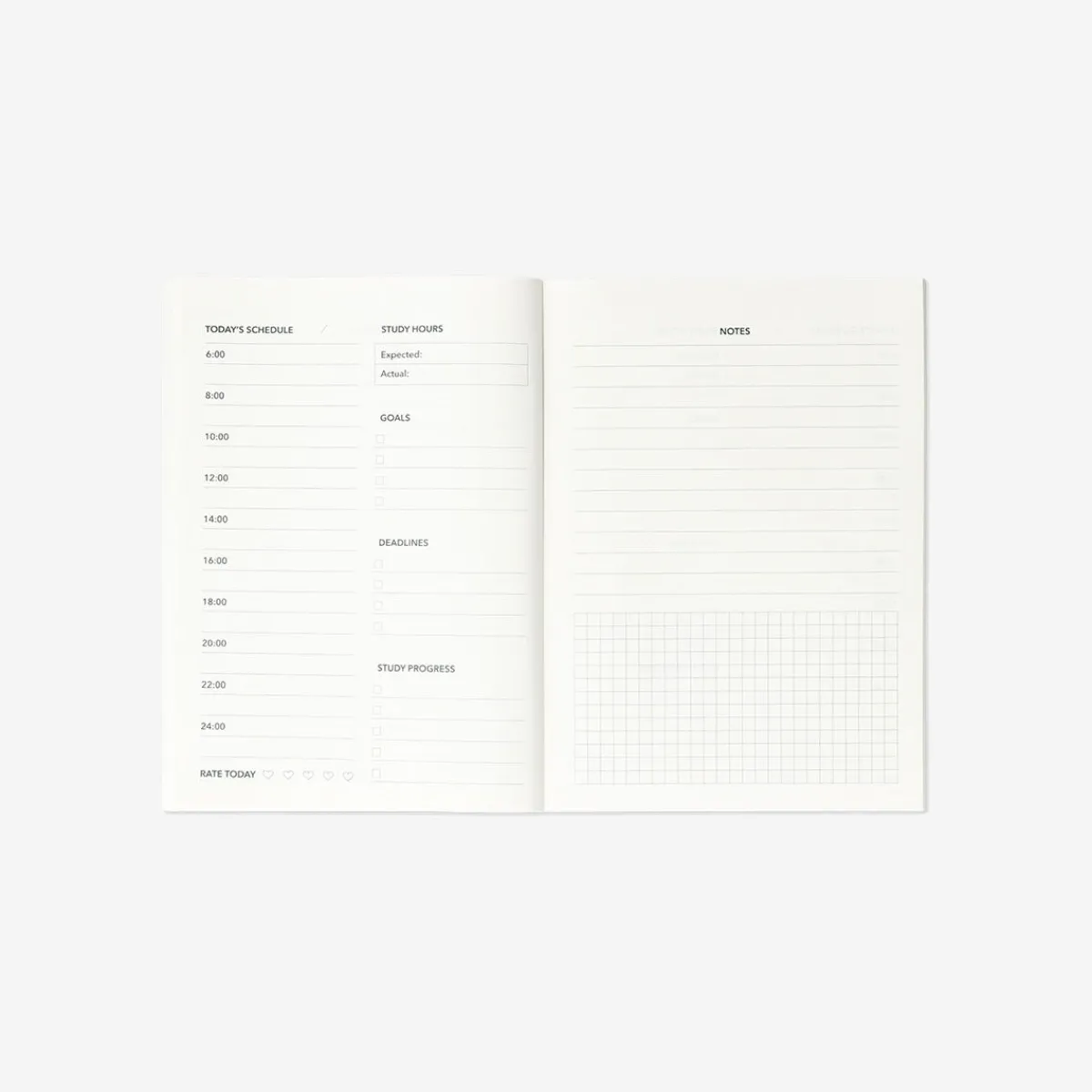 Flying Tiger Gradient studieplanerare^ Studieplanerare|Anteckningsböcker & Bullet Planners