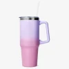 Flying Tiger Gradientglas med lock och sugrör - 850 ml^ Matlådor & Dricksflaskor|Studentpresenter