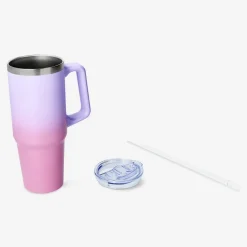 Flying Tiger Gradientglas med lock och sugrör - 850 ml^ Matlådor & Dricksflaskor|Studentpresenter