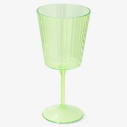 Flying Tiger Grönt vinglas av plast^ Midsommar|Baraccessoarer