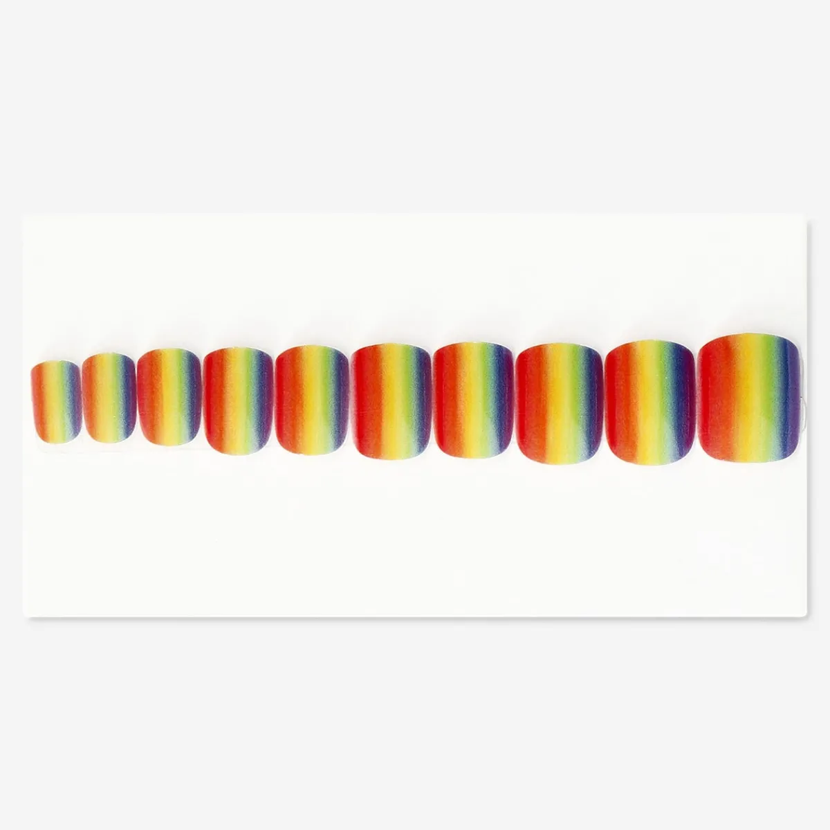 Flying Tiger Klistra på konstgjorda regnbågsnaglar^ Andra Modetillbehör|Happy Pride!