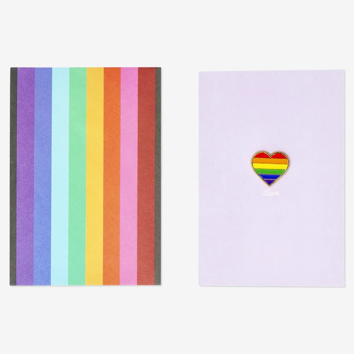 Flying Tiger Kort med kuvert. Pride hjärta^ Förbrukningsmaterial För Presentförpackning