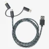Flying Tiger Laddningskabel. För USB-C, Micro USB och lightning^ Kablar
