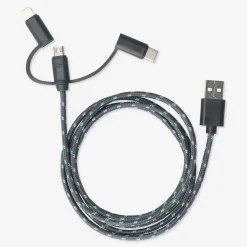 Flying Tiger Laddningskabel. För USB-C, Micro USB och lightning^ Kablar