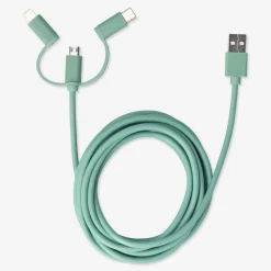 Flying Tiger Laddningskabel. För USB-C, Micro USB och lightning^ Kablar