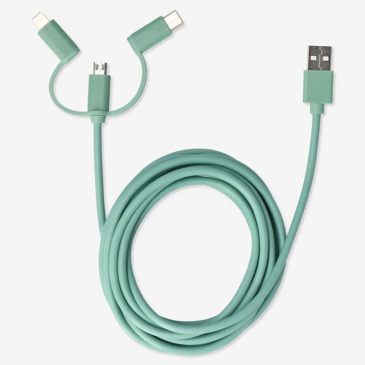 Flying Tiger Laddningskabel. För USB-C, Micro USB och lightning^ Kablar