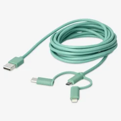 Flying Tiger Laddningskabel. För USB-C, Micro USB och lightning^ Kablar