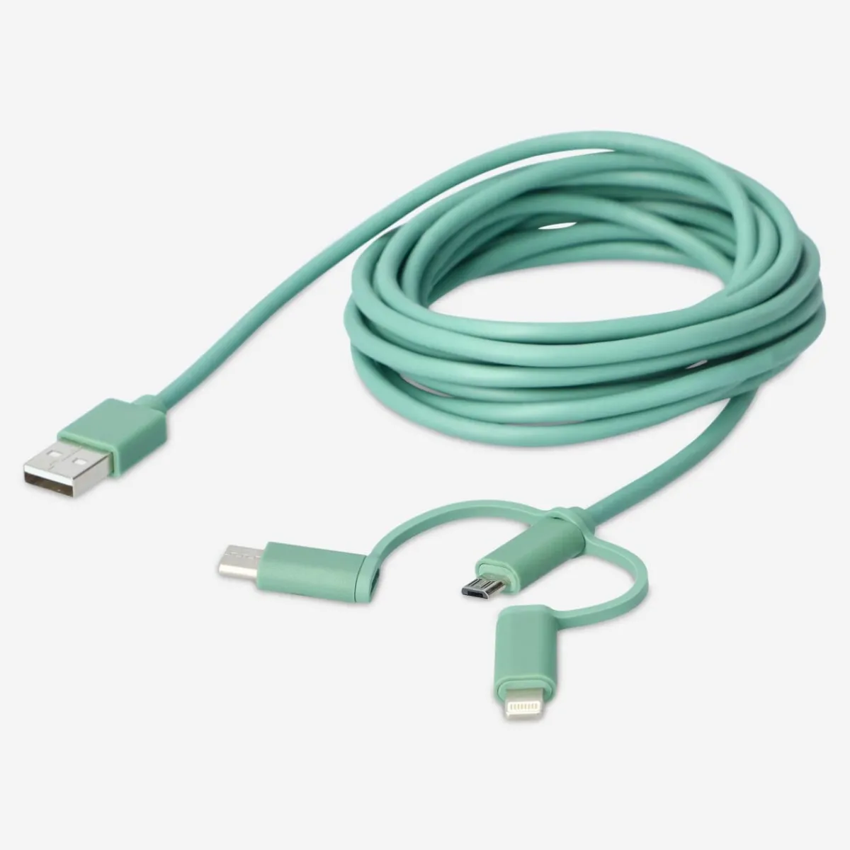 Flying Tiger Laddningskabel. För USB-C, Micro USB och lightning^ Kablar