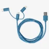 Flying Tiger Laddningskabel. För USB-C, Micro USB och lightning^ Kablar