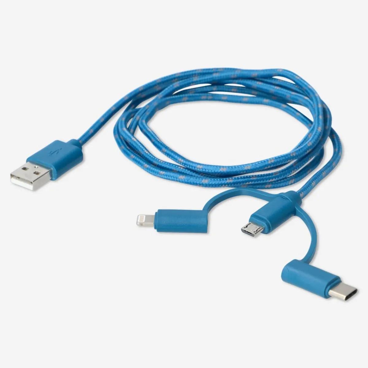 Flying Tiger Laddningskabel. För USB-C, Micro USB och lightning^ Kablar