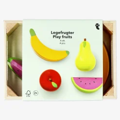 Flying Tiger Lekkorg av trä med frukter^Barn Träleksaker|Utklädnad & Lek