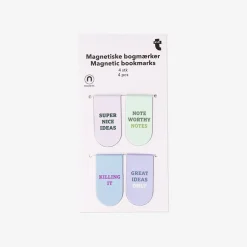 Flying Tiger Magnetiska bokmärken med uttalanden - 4 st^ Andra Skola & Kontor Artiklar