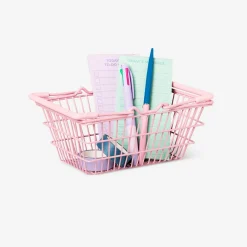 Flying Tiger Mini rosa shoppingkorg^ Dockor, Figurer & Små Leksaker|Annan Heminredning