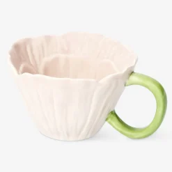 Flying Tiger Mugg med rosa blommor - 140 ml^Kvinnor Midsommar|Bordsserviser