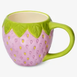 Flying Tiger Mugg med rosa jordgubbar - 400 ml^ Midsommar|Bordsserviser