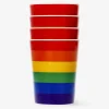 Flying Tiger Plastmuggar. 4 st^ Happy Pride!|Festdekorationer