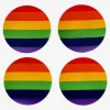 Flying Tiger Plasttallrikar. 4 st^ Happy Pride!|Festdekorationer