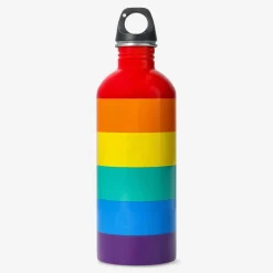 Flying Tiger Regnbågsfärgad dricksflaska. 600 ml^ Happy Pride!|Matlådor & Dricksflaskor