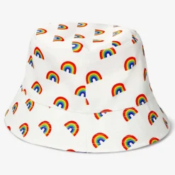 Flying Tiger Regnbågsfärgad hinkhatt. För vuxna^ Andra Modetillbehör|Happy Pride!