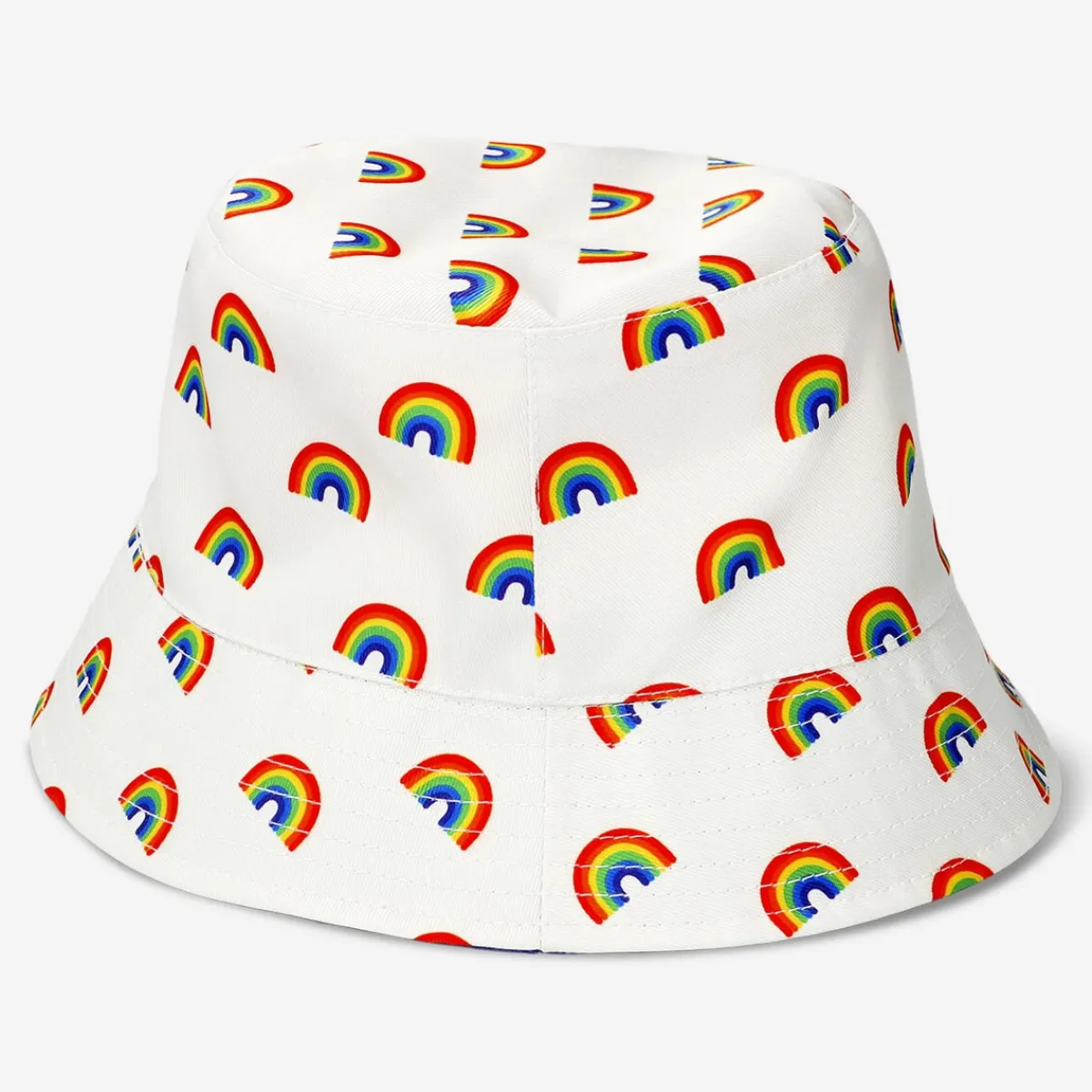 Flying Tiger Regnbågsfärgad hinkhatt. För vuxna^ Andra Modetillbehör|Happy Pride!
