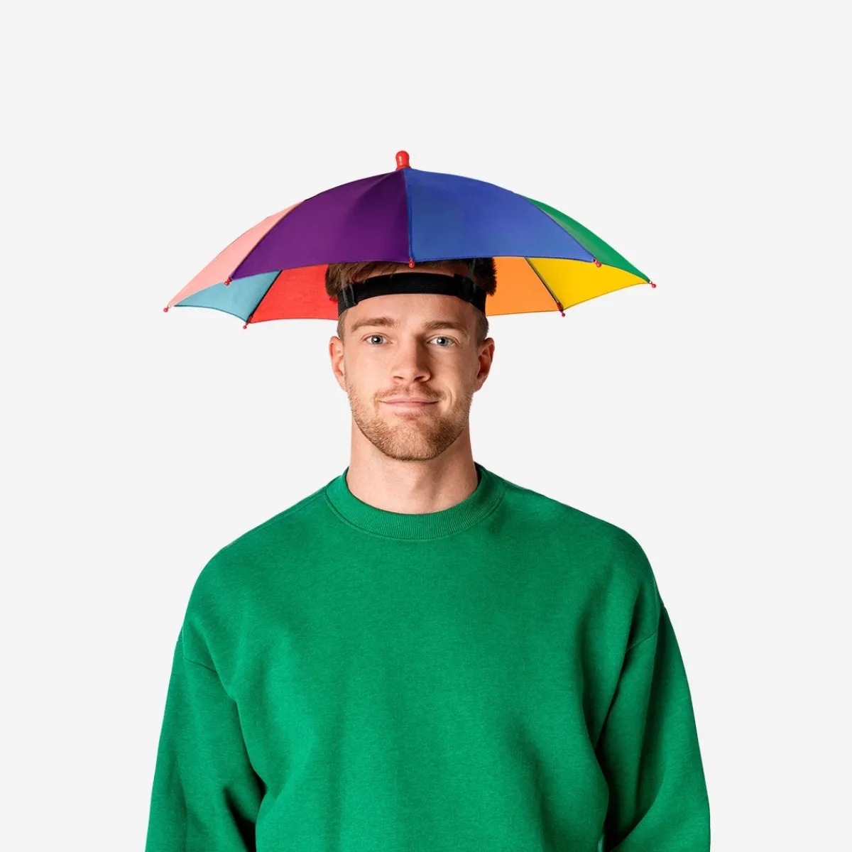 Flying Tiger Regnbågsfärgad paraplyhatt^ Regnkläder|Happy Pride!