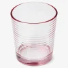 Flying Tiger Rosa dricksglas - 390 ml^ Dekorationer För Utomhusbruk|Bordsserviser