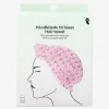 Flying Tiger Rosa hårhandduk i plysch med vrid- och knäppdesign^Kvinnor Badrumsaccessoarer|Gåvor Till Kvinnor