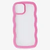 Flying Tiger Rosa vågigt fodral för Iphone 15^ Covers|Andra Modetillbehör