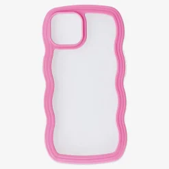Flying Tiger Rosa vågigt fodral för Iphone 15^ Covers|Andra Modetillbehör