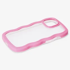 Flying Tiger Rosa vågigt fodral för Iphone 15^ Covers|Andra Modetillbehör