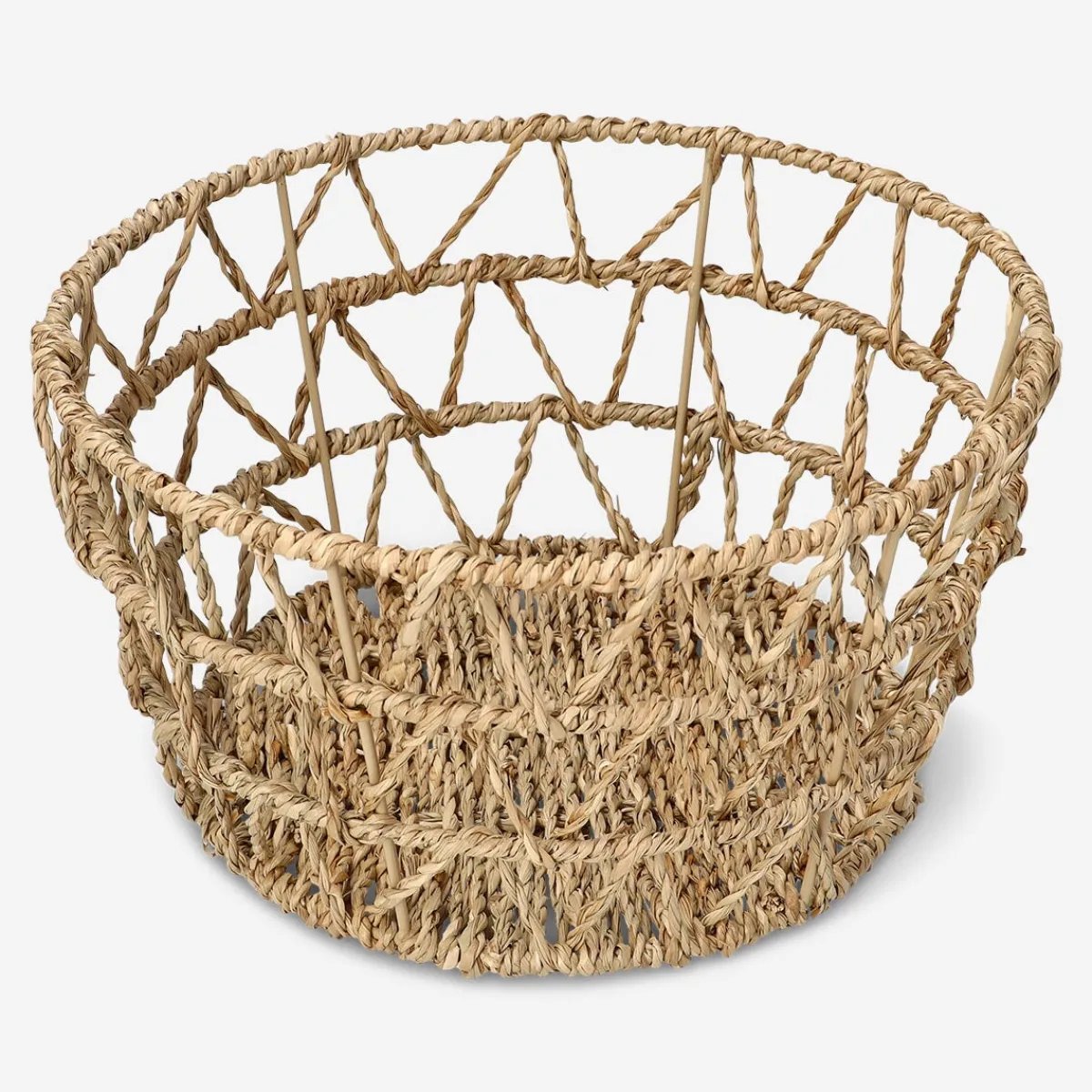 Flying Tiger Rund korg av sjögräs - 25 cm^ Hemorganisering|Badrumsorganisering