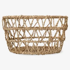 Flying Tiger Rund korg av sjögräs - 25 cm^ Hemorganisering|Badrumsorganisering